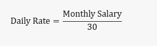 How is Gratuity Calculated in Dubai the image is about daily rate